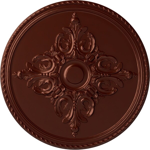 Ekena Millwork Milton Ceiling Medallion (Fits Canopies up to 7 7/8"), 40 5/8"OD x 1 3/4"P, Antique Copper CM40MIACS - main